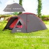 Afbeelding van Outsunny Campingtent Polyester, Fiberglas - 3,15L x 2,15B x 1,3H m - Grijs