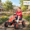 Afbeelding van AIYAPLAY Gokart met Handrem, Verstelbare Stoel en Pedaalaandrijving voor Kinderen 3-8 Jaar