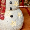 Afbeelding van HOMCOM Kerstman Standbeeld van Magnesiumoxide, 25x15,5x38 cm, Wit en Rood