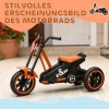 Afbeelding van Aiyaplay Kinderdriewieler - Kunststof, Staal - 79L x 44B x 47H cm - Oranje