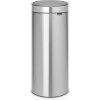 Afbeelding van Brabantia Touch Bin Prullenbak - 30 liter - Mat RVS Vingerafdrukbestendig