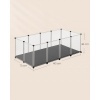 Afbeelding van Buitenren voor kleine dieren met bodemplaten - 143×73×46 cm - wit