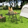Afbeelding van Outsunny - Campingtafel - Metaal en Aluminium - Zwart