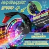 Afbeelding van RE:SPORT® Cityroller voor kinderen en volwassenen met LED-verlichting, bel en draagband