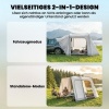 Afbeelding van Outsunny Tunneltent - Metaal, Oxfordstof - 320L x 280B x 205H cm - Grijs