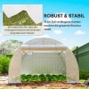 Afbeelding van Outsunny Kweekkas Bedekking-PE-400L x 300B x 200H cm-Wit