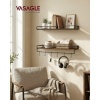 Afbeelding van Wandplank set van 2 - 60 cm breed - Rustiek bruin en matzwart