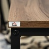 Afbeelding van HOMCOM salontafelset - 2 tafels - spaanplaat - staal - bruin