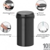 Afbeelding van Brabantia Touch Bin Prullenbak - 60 liter - Mat Zwart
