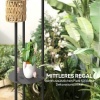 Afbeelding van Outsunny Rotan Lamp Staal, PE Rotan Ø37 x 144H cm Geel