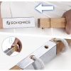 Afbeelding van SONGMICS gewatteerde hangmat voor 2 personen met bamboe spreidstangen en kussen, blauw/beige