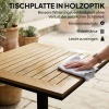 Afbeelding van Outsunny Salontafel - Metaal, WPC - 70x70x74 cm - Natuurhout