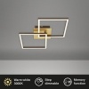 Afbeelding van Dimbare draaibare LED plafondlamp 24W goud metaal-kunststof Briloner