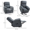 Afbeelding van HOMCOM massagestoel met sta-op functie en 8 vibratiemotoren - grijs