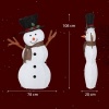 Afbeelding van Outsunny Verlichte Kerstdecoratie van Polyester en Staal, 78x20x108 cm, Meerkleurig