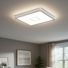 Afbeelding van BRILONER FREE - Plafondlamp met achtergrondverlichting - LED - 18 W - 2400 Lumen - vierkant - wit zi