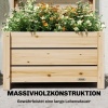 Afbeelding van Outsunny Multifunctionele Tuinbak van Grenenhout - 60L x 39B x 120H cm - Natuurlijk Hout