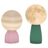 Afbeelding van HOMCOM LED Mond Tafel lamp met USB, nachttafel lamp voor woonkamer en speelkamer, wit