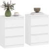 Afbeelding van HOMCOM Nachtkastje MDF 40L x 30B x 59,5H cm Wit