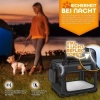 Afbeelding van TRESKO® Opvouwbare hondenbox met likmat en spatel, XXL, 92 x 63 x 63 cm, zwart