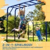 Afbeelding van Aiyaplay Kinderen Klimrek - Staal - 250L x 190B x 180H cm - Zwart