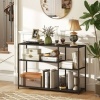Afbeelding van HOMCOM Console Tafel - Staal - 110L x 30B x 75H cm - Zwart