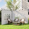Afbeelding van Outsunny Zijpanelen voor Paviljoen Oxford, Kunststof, 295B x 195H cm, Wit