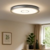 Afbeelding van Ronde LED plafondlamp met achtergrondverlichting, 12W, 1400lm, zilver, 19x2,8 cm