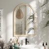 Afbeelding van Homcom Wandspiegel van Polystyreen en Glas - 50L x 2B x 70H cm - Beige