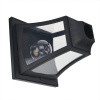 Afbeelding van Outsunny solar tuinlantaarn met 3 lampen, LED 120 lumen, IP44, RVS zwart, 51,5 x 47 x 182,5 cm