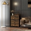 Afbeelding van HOMCOM Kommode van polyester en staal - 60x29x85 cm - Rustiek bruin