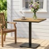 Afbeelding van Outsunny Salontafel - Metaal, WPC - 70x70x74 cm - Natuurhout