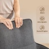 Afbeelding van HOMCOM Eetkamerstoel Donkergrijs Polyester en Metaal 67x64x87 cm