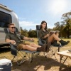 Afbeelding van Outsunny Liggende Campingstoel - Metaal, Oxford-stof - 125L x 48B x 90H cm - Grijs