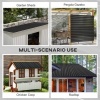 Afbeelding van Outsunny Dakplaat Staal 129L x 45B cm Donkergrijs