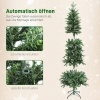 Afbeelding van HOMCOM Kunststof Kerstboom 60L x 60B x 180H cm Groen met Metaal