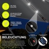Afbeelding van tillvex® Premium aluminium parasol 330 cm met afdekking, windbescherming en 360° draaibaar