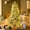 Afbeelding van HOMCOM Kunststof Kerstboom 105x105x180 cm - Wit