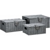 Afbeelding van HOMCOM Set van Opbergmanden met Sluiting 850-233V00