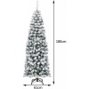 Afbeelding van Coast Kunstkerstboom 250 LED - 180 cm - Besneeuwd - Potloodvorm