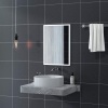 Afbeelding van Homcom wandspiegel - MDF/glas - 50L x 2B x 70H cm - wit