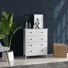 Afbeelding van HOMCOM ladekast - MDF - 74x40x91 cm - Wit