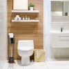 Afbeelding van Relaxdays toiletborstelkoppen set van 9, kunststof, 12 mm schroefdraad, D: 8 cm, wit