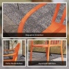 Afbeelding van Outsunny Tuinset van Kunststof 57L x 54B x 78H cm Rood