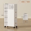 Afbeelding van Homcom Badkamerkast - Spaanplaat - 20L x 40B x 80H cm - Wit