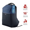 Afbeelding van Trust - Nox | Anti-diefstal Rugzak | 15.6 inch | Blauw - Zwart