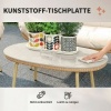 Afbeelding van Outsunny Rattan Sofa Set - PE-rattan, metaal - 138L x 77B x 78H cm - Beige