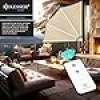 Afbeelding van KESSER® Zonnescherm Kleur Antraciet~voor Balkon met LED verlichting | Luifel 140 x 140 cm Privacy