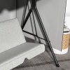 Afbeelding van Outsunny schommelbankhoes met trekkord - 215x155x150 cm - grijs