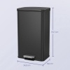 Afbeelding van Keukenprullenbak 40 liter met softclose deksel - Staal - Zilver